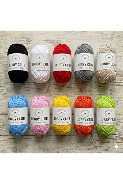 TıkTık AL Amigurumi Ve Punch (panç) Ipi 10l'u Set 25gr Mini