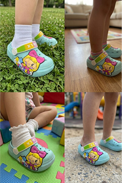 Hızlı Al PRENSES FİGÜRLÜ ÇOCUK BEBEK SANDALET TERLİK CROSS TERLİK(KÜÇÜK KALIP...