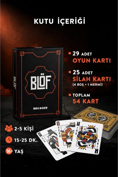 Brodger Bluff Card Game – Thrilling Strategy and Bluffing Game |   Friend & Family Game (2–5 People)