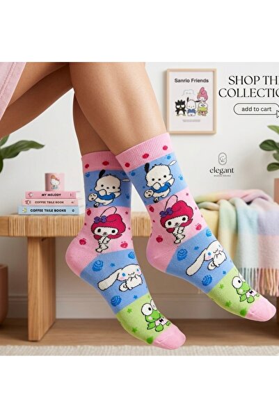 Çorap Kurdu Colorful Patterned Unisex Socks Set