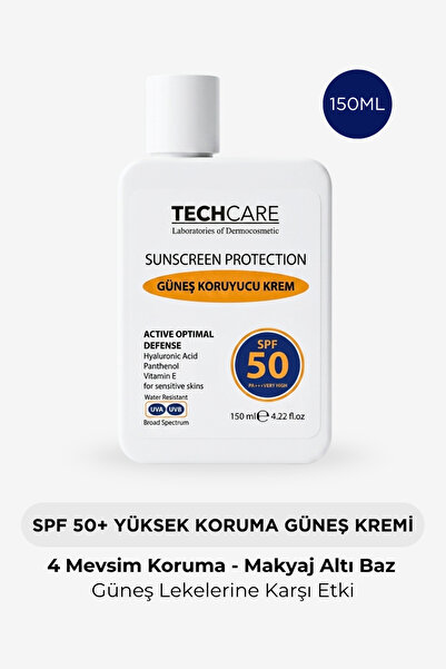 Tech Care Spf 50+ Daily High Uv Protection Facial Sunscreen 150ml