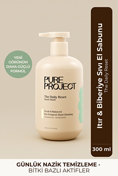 Pure Project Itır & Biberiye Sıvı El Sabunu 300 ml | Kurutmayan Formül & Uzun...