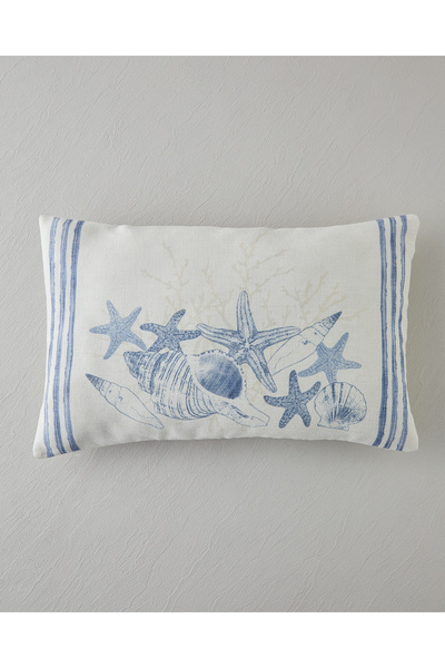 English Home Aquamarine Dijital Baskı Dekoratif Kırlent 35x55 cm Mavi - Yeşil