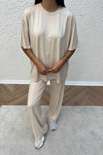 Basic Modal T-shirt Pantolon Takım