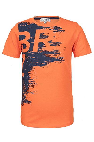 BRZ KIDS Tricou cu mânecă scurtă pentru băiat cu imprimeu neon