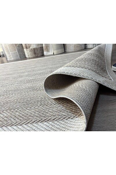 Dinarsu Sisal Prime 79265 - 071 | Sisal Prime Beyaz Bordürlü Bej Sisal Halı