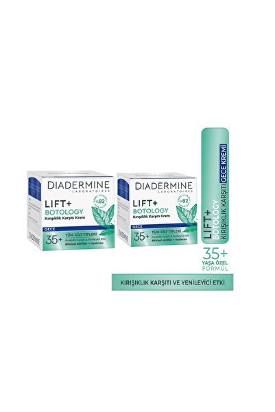 Diadermine Lift+ Botology Kırışıklık Karşıtı Gece Kremi 50 Ml. (%92 Doğal Kay...
