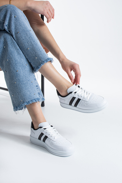 eformoda by emre yılmaz Beyaz Siyah Unisex Sneaker JH176