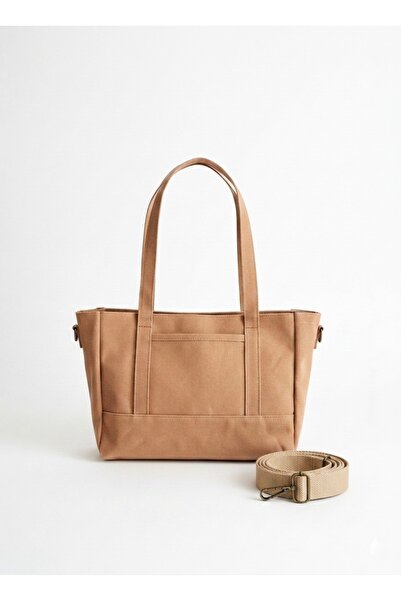 Old Cotton Mumlu Kanvas Tote Omuz Çantası ve El Çantası (ayarlanabilir ek askı)