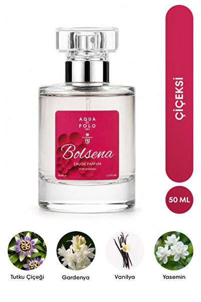 Aqua Di Polo 1987 Bolsena EDP Kadın Parfüm 50 ml | Çiçeksi| Tutku Çiçeği, Gar...