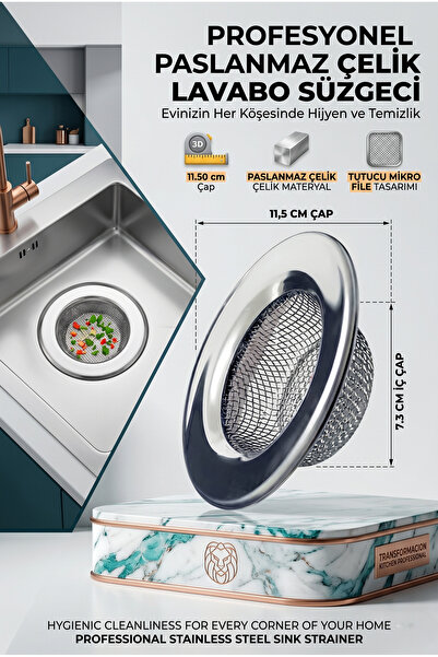 Transformacion Profesyonel 11.5 Cm Çap Lavabo Süzgeci 718175