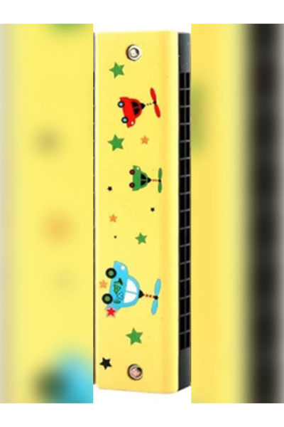 ŞEN AKSESUAR Ahşap Mızıka Sarı Renkli Çocuk Müzik Aleti