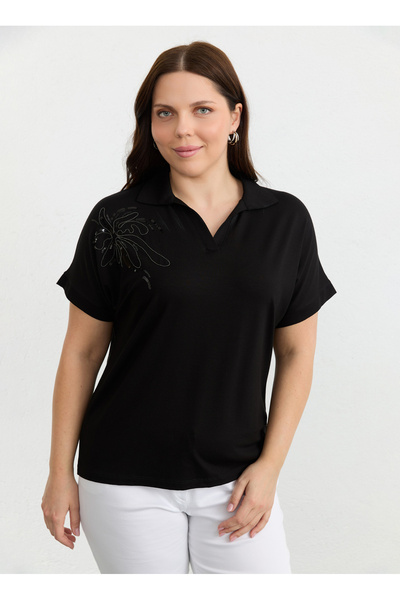 Selen Siyah Kadın Bluz 26YSL8344