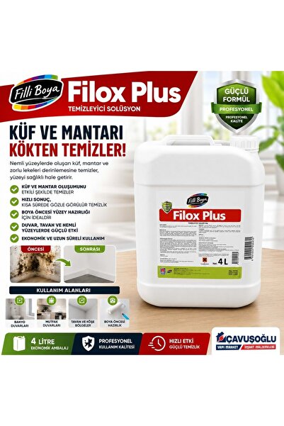 Filli Boya Filox Plus Küf ve Mantar Önleyici Solüsyon şeffaf 4lt