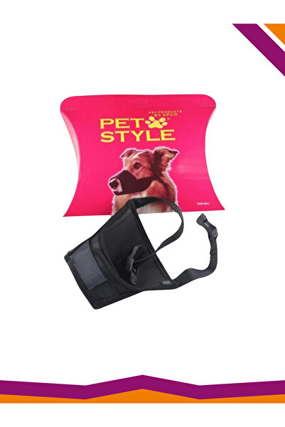 Pet Style Köpek Ağızlığı Kumaş Klipsli Cırtlı Small Beden