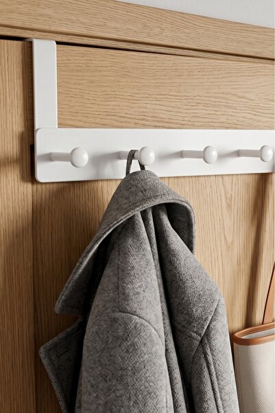 METALAY Practical and Stylish 6-Piece Metal Door Back Hanger - 30 kg Bearing ...