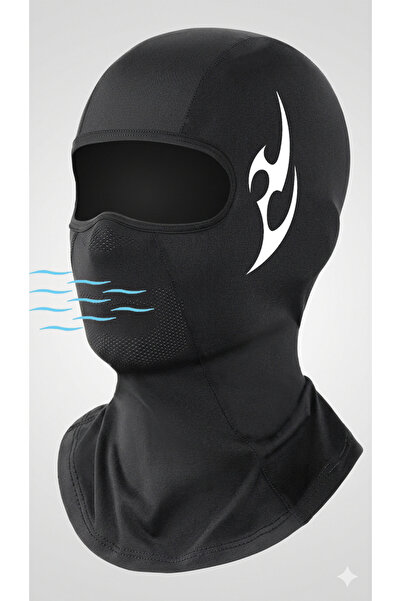 Flex Premium Reflektörlü Siyah Kar Maskesi Model 23 Balaklava Balaclava Motor...