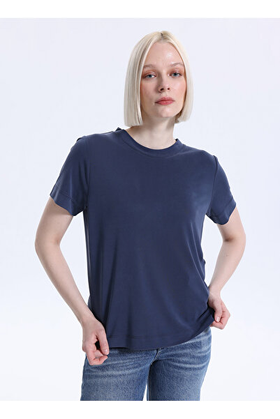 Fabrika Lacivert Kadın T-Shirt F6SL-TST0349
