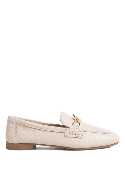 Fabrika Bej Kadın Deri Loafer D-HANKS-ZAGAN