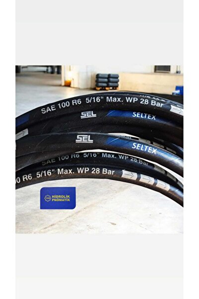 SEL TAM HİDROLİK 5/16 R6 Yağ Yakıt Hava Su Hortumu Seltex 8*13,9MM 1 Metre
