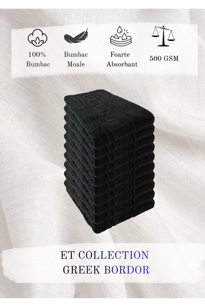 ET Collection Set de 10 prosoape grecești, 50x90 cm, 500 GSM, 100% bumbac pak...
