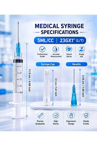 Sungshim (LUER LOCK) syringes with needles سرنجات\حقنه