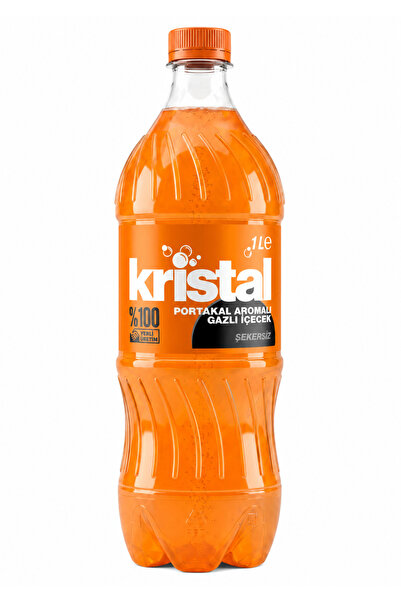 Kristal Portakal Şekersiz 1 L Gazlı İçecek 12'li