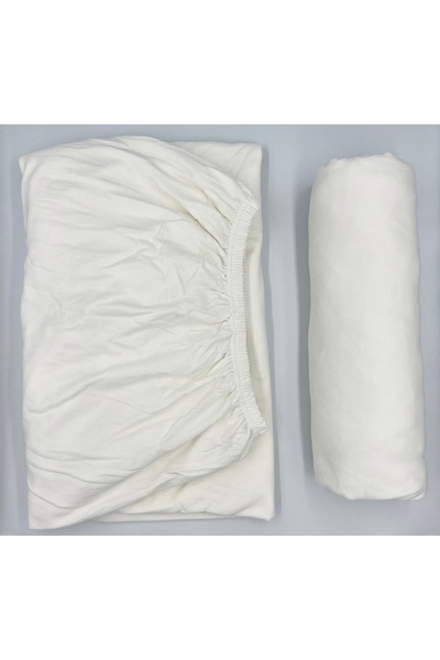 pınarhome collectıon Ara Boy Combed Cotton Elastic Bed Sheet (120X200)