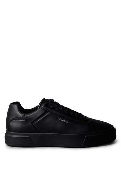 Calvin Klein Siyah Erkek Deri Sneaker BASKET CUPS OXF LUP HF LTH