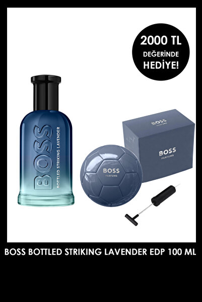 BOSS Bottled Striking Lavender 100 ml Erkek Parfüm + Futbol Topu Set