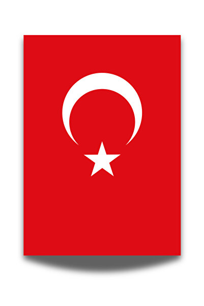 Rosaart Türk Bayrağı Çerçevesiz Poster, 250 GSM Fotoğraf Kağıdına Dijital Bas...