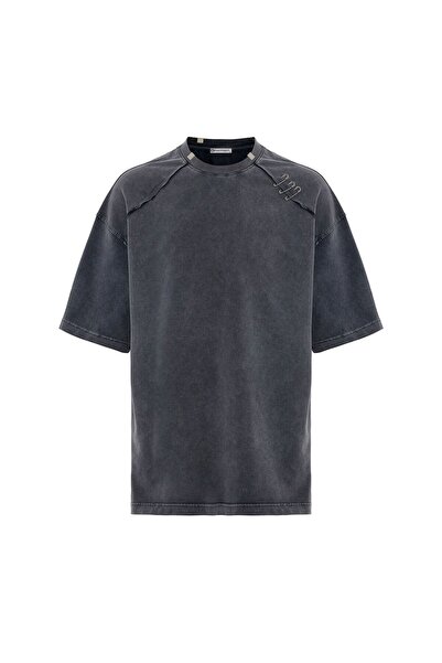 S13 Store Yıkamalı Yaka Detaylı Oversize Tişört