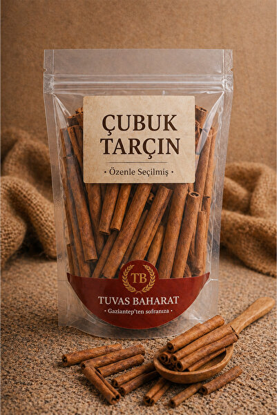 TUVAS BAHARAT Çubuk Tarçın 100gr 100% Doğal & Katkısız | Yoğun Aromalı Tarçın