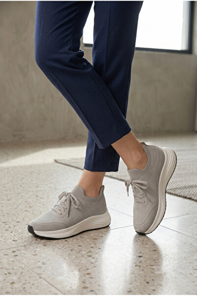 GREASE Gray Breathable Women's Hiking and Running Shoes Casual Shoes