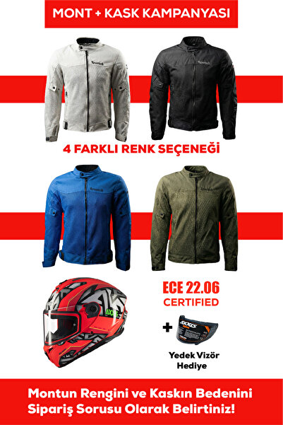REVERTECH Protective Summer Motorcycle Jacket Suitable for Urban Use + Gift A...