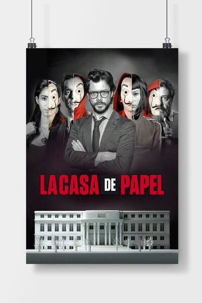 Luna Marissa La Casa de Papel Dizi Film Poster Çerçevesiz Duvar Posteri
