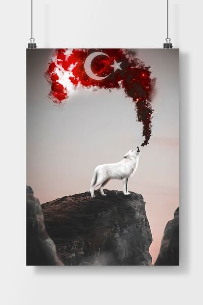 Luna Marissa Memleket Bozkurt Poster Çerçevesiz Duvar Posteri