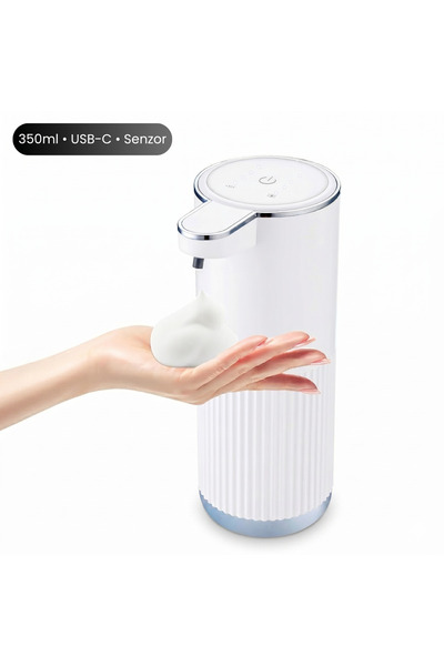 OEM Dispenser Sapun Automat cu Senzor, 350ml, Spuma sau Lichid 2-in-1, Fara A...