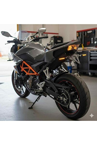 SEVGENT Cf Moto Nk250 Uyumlu Katlanır Plakalık Takımı (Kayar Led Sinyalli)