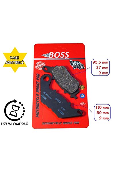 SEVGENT Yamaha Xmax 250-300 Arka Fren Disk Balatası (2018-23) Boss Fa662