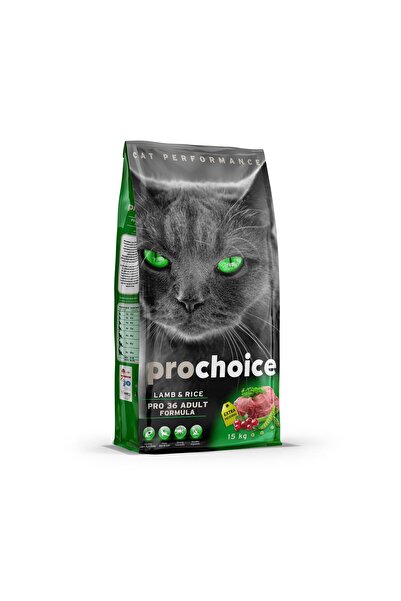 ProChoice Cat Pro 36 Kuzulu ve Pirinçli Yetişkin Kedi Maması 15 Kg