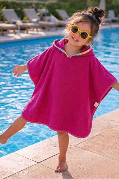 PAMUK HANIM Cotton Soft Hooded Towel Poncho for Girls and Boys for Sea, Beach...
