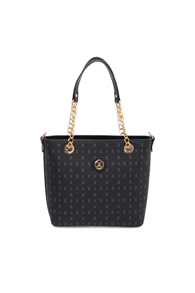 Black Print Women's Shoulder Bag-S1WPR0000801-T0E