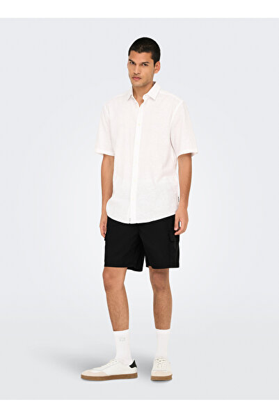 Only & Sons Siyah Erkek Kargo Şort ONSKAL CARGO 0287 SHORTS
