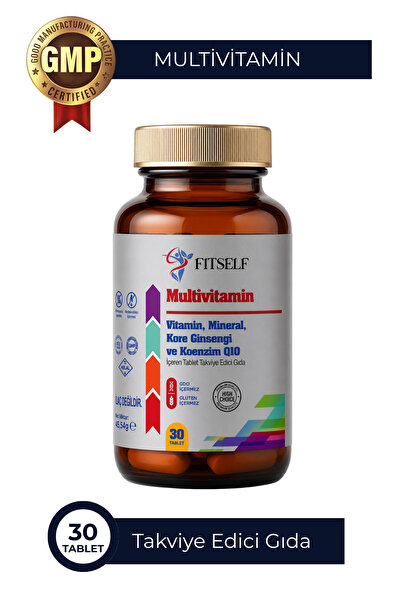 Fitself Multivitamin Kompleks 30 Tablet | Vitamin, Mineral, Kore Ginsengi ve ...