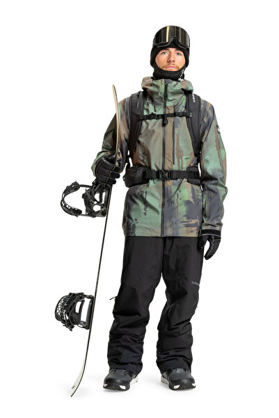 Quiksilver Ανδρικό Μπουφάν Σνόουμπορντ EQYTJ03493-GND1 Καφέ