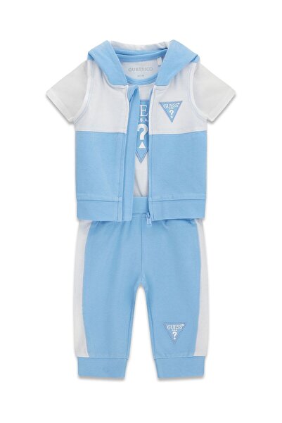 Guess SET HOODED VEST+SS BODY+PANTS