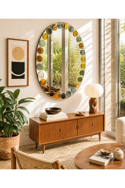 Parıltı Ayna Salon Duvar Aynası