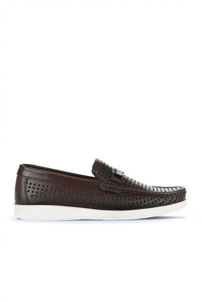 Bueno Shoes Brown Leather Men's Casual Shoes 21Ma84