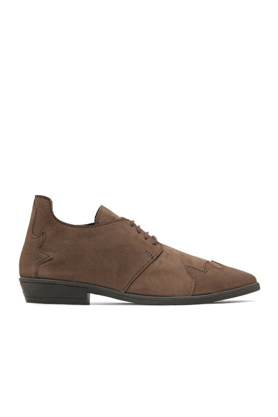 Bueno Shoes Καφέ Γυναικείες Flat Μπότες Nubuck 01wd3603